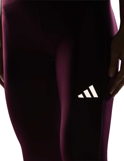 adidas Run Essentials Full Length Leggings - Maroonimages6- The Sports Edit