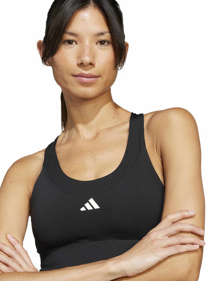 adidas Run Pocket Medium Support Bra - Blackimages3- The Sports Edit