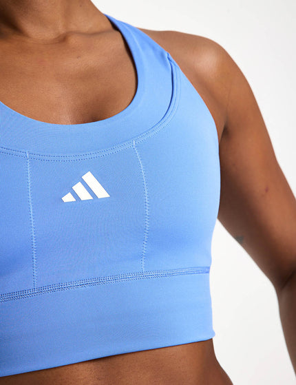 adidas Run Pocket Medium Support Bra - Blue Fusionimages3- The Sports Edit