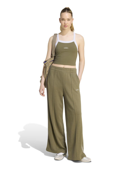 adidas Seasonal Essentials Colorpop Joggers with Embroidered Graphic - Olive Strata/Light Solid Greyimages5- The Sports Edit