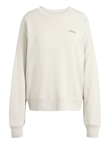 adidas Seasonal Essentials Colorpop Sweatshirt with Embroidered Graphic - Wonder Alumina/Collegiate Greenimages7- The Sports Edit