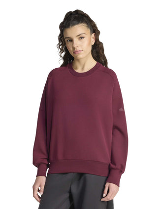 Soft Lux Loose Sweatshirt - Maroon