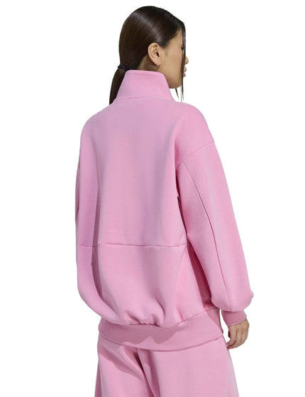 adidas Soft Lux Loose Full-Zip - St Tropic Bloomimages2- The Sports Edit