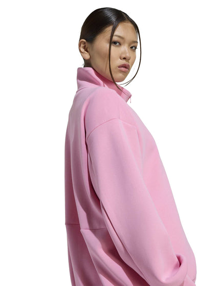 adidas Soft Lux Loose Full-Zip - St Tropic Bloomimages4- The Sports Edit