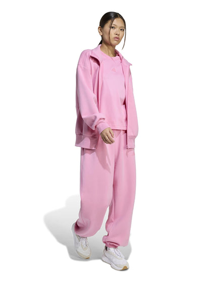 adidas Soft Lux Loose Full-Zip - St Tropic Bloomimages5- The Sports Edit