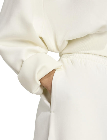 adidas Soft Lux Loose Sweatshirt - Off Whiteimages4- The Sports Edit
