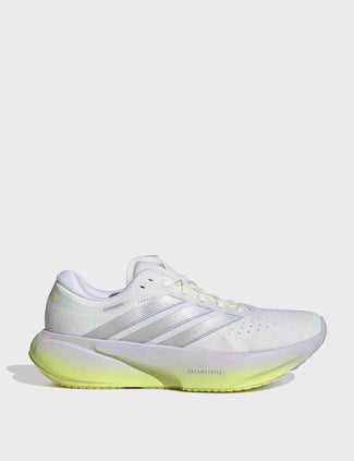 Supernova Rise 3 Running Shoes - Crystal White/Silver Metallic/Purple Tint
