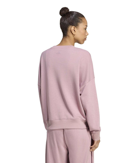 adidas Seasonal Essentials Colorpop Sweatshirt - Magic Mauve/Maroonimages2- The Sports Edit