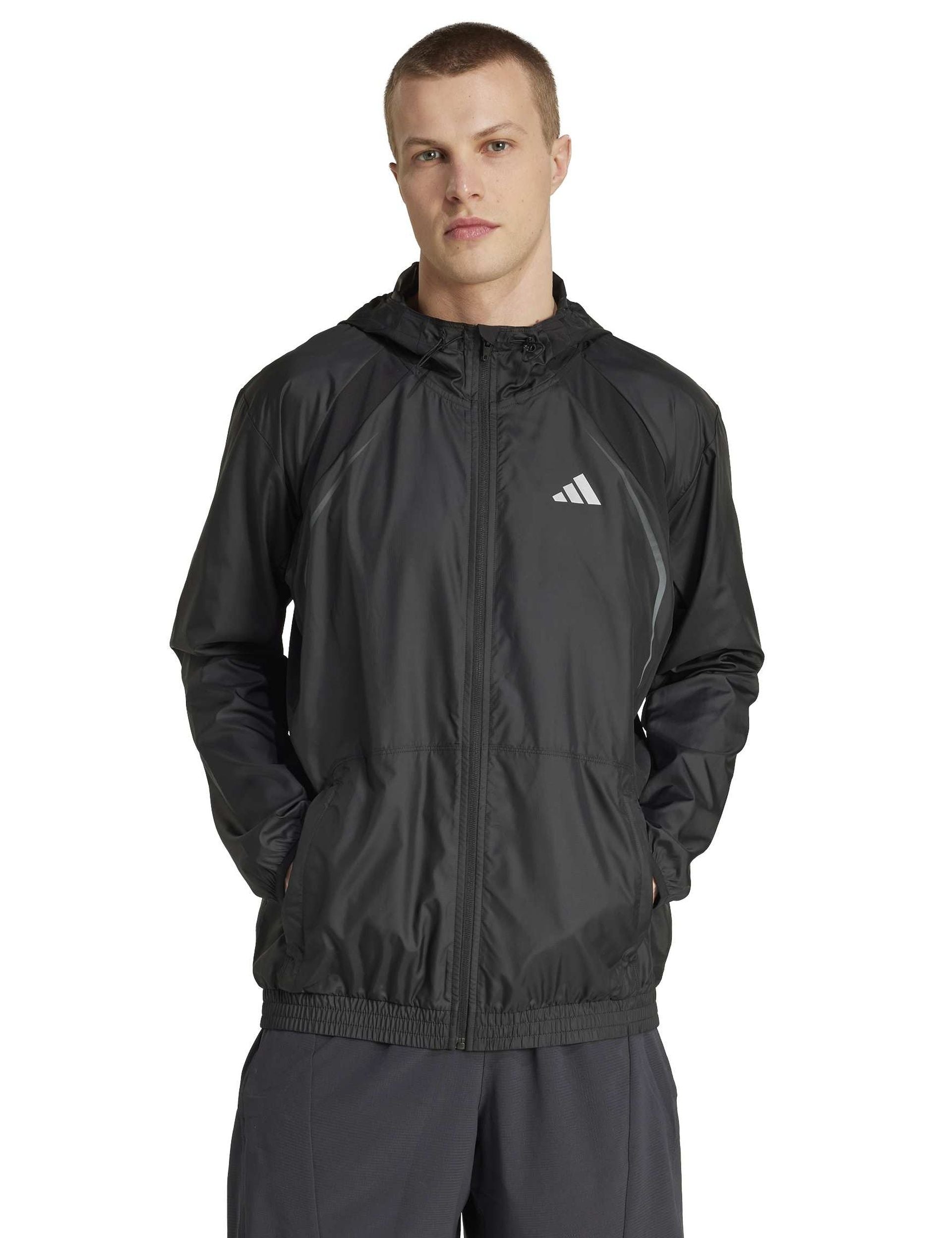 Im7848 adidas | Tech Apparel Windbreaker - Black | The Sports Edit