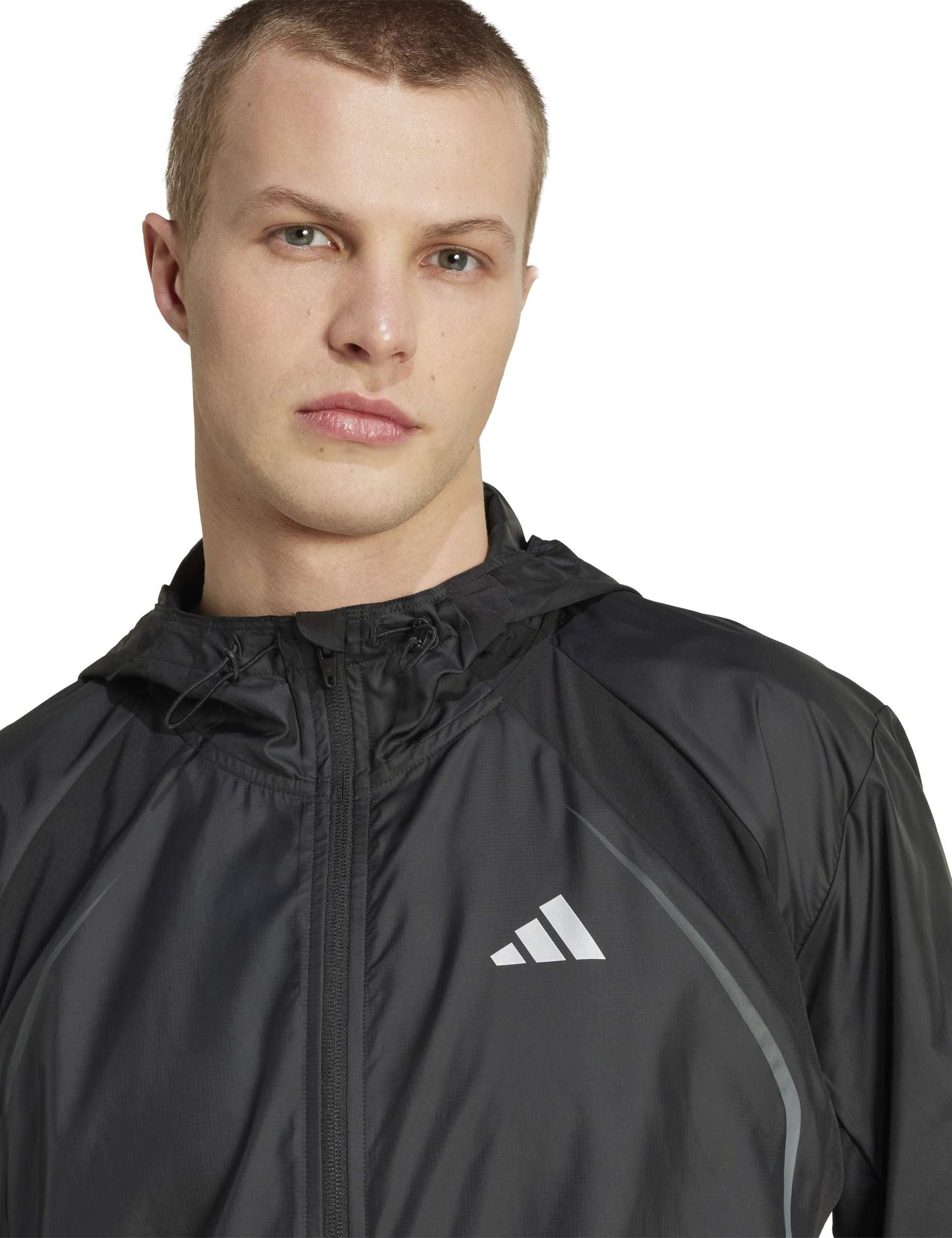 Im7848 adidas | Tech Apparel Windbreaker - Black | The Sports Edit