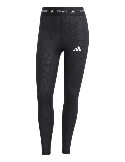 adidas Techfit Printed 7/8 Leggings - Blackimages6- The Sports Edit