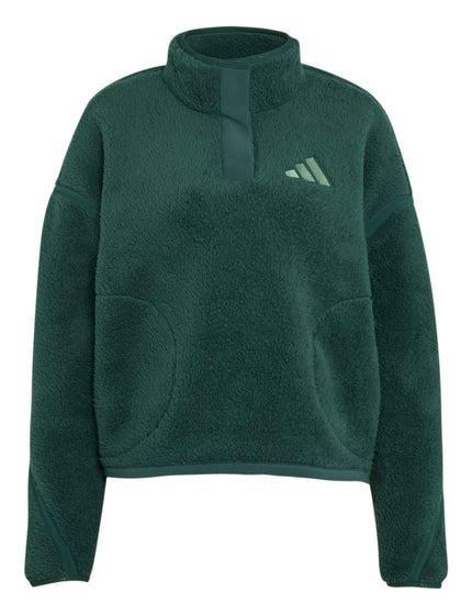 adidas Terrex Multi High Pile Fleece Pullover - Collegiate Greenimages6- The Sports Edit