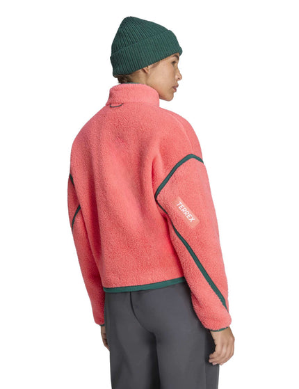 adidas Terrex Multi High Pile Fleece Pullover - Pure Turboimages2- The Sports Edit