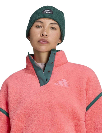 adidas Terrex Multi High Pile Fleece Pullover - Pure Turboimages3- The Sports Edit