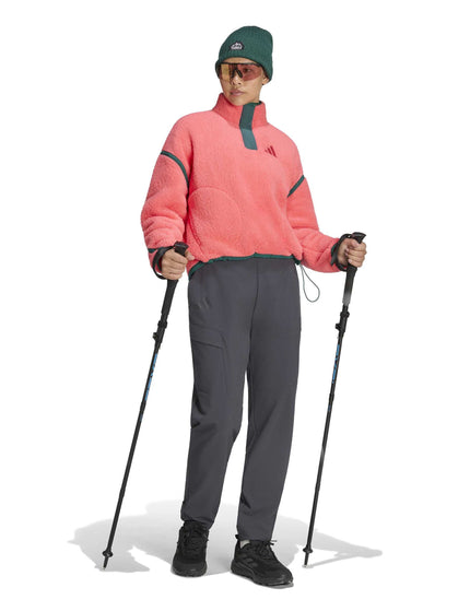 adidas Terrex Multi High Pile Fleece Pullover - Pure Turboimages5- The Sports Edit