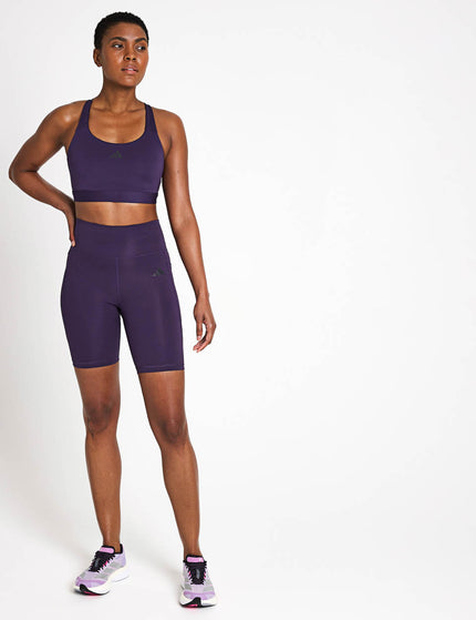 adidas TLRDREACT Training High-Support Bra - Aurora Plumimages4- The Sports Edit