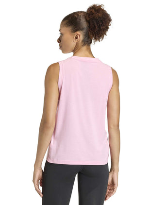 Train Essentials Big Performance Logo Training Tank Top - True Pink/Clear Pink