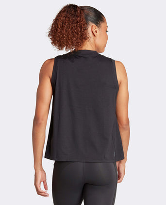 Train Essentials Big Performance Logo Training Tank Top - Black