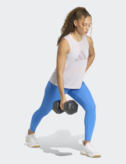 adidas Train Essentials Big Performance Logo Training Tank Top - Ice Purple/Preloved Figimages5- The Sports Edit