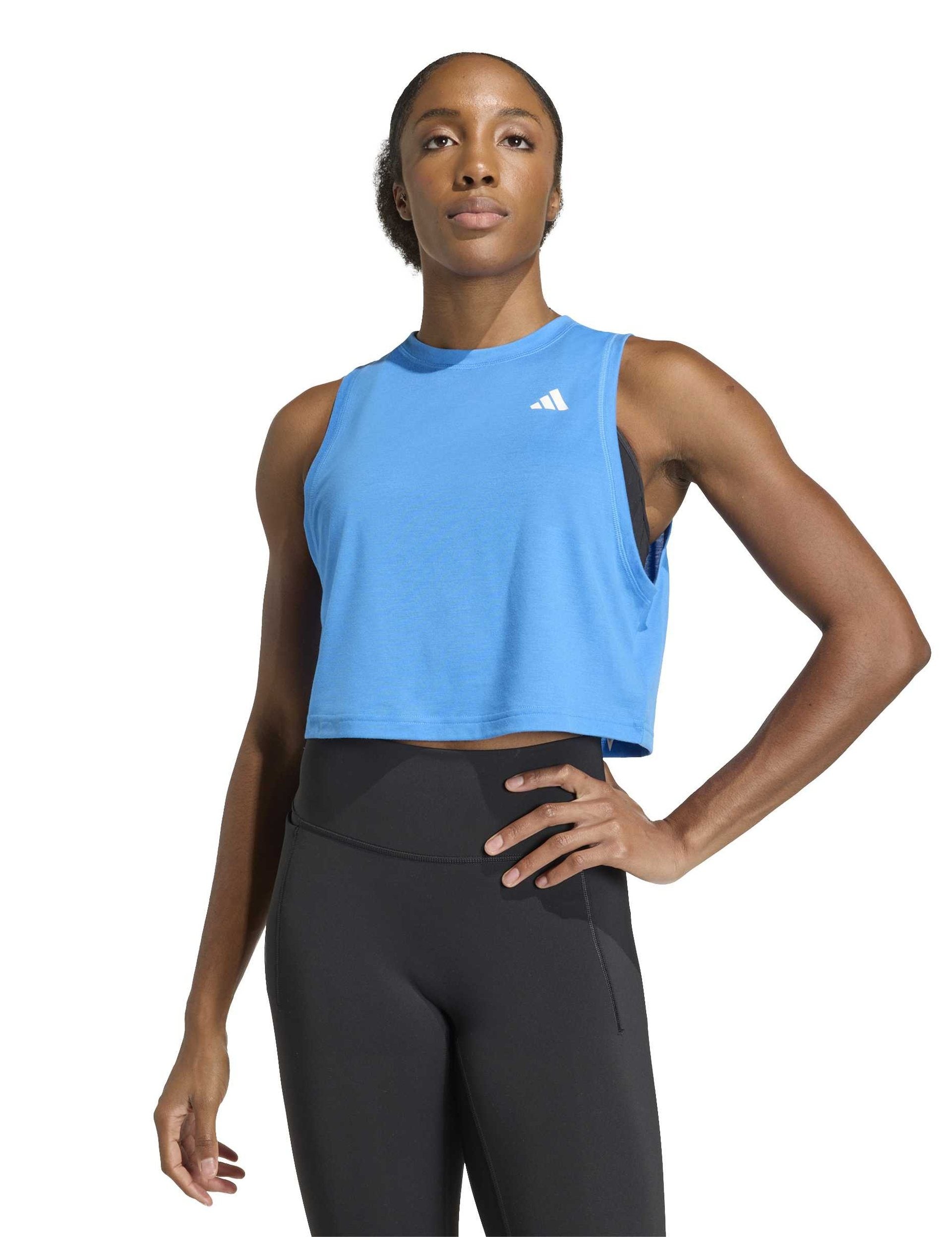 Train Essentials Boxy Workout Tank Top Ray