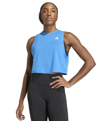 Train Essentials Boxy Workout Tank Top - Ray Blue