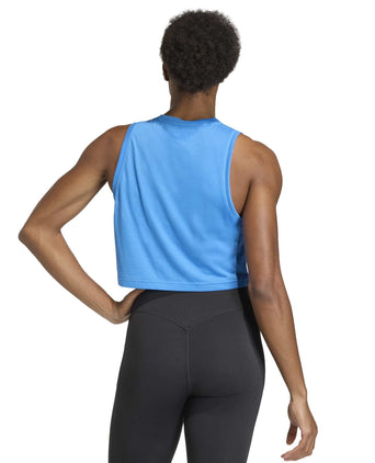 Train Essentials Boxy Workout Tank Top - Ray Blue