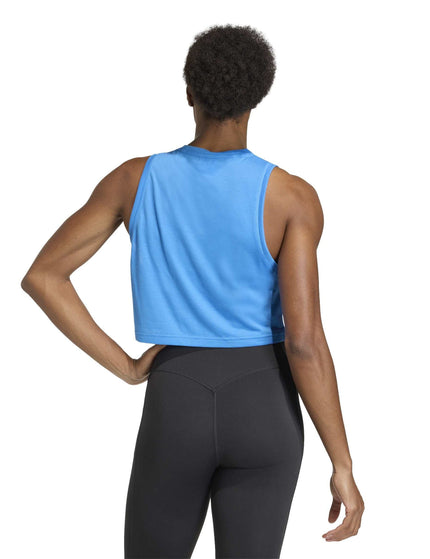 adidas Train Essentials Boxy Workout Tank Top - Ray Blueimages2- The Sports Edit