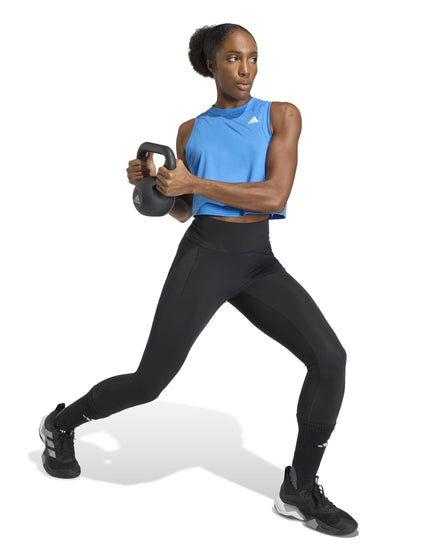 adidas Train Essentials Boxy Workout Tank Top - Ray Blueimages5- The Sports Edit