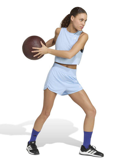 adidas Train Essentials Boxy Workout Tank Top - Glow Blueimages3- The Sports Edit