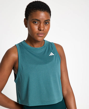 Train Essentials Boxy Workout Tank Top - Preloved Teal