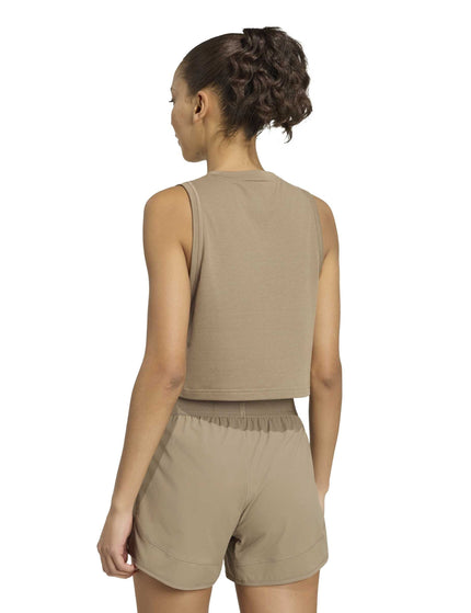 adidas Train Essentials Boxy Workout Tank Top - Khaki Siximages2- The Sports Edit