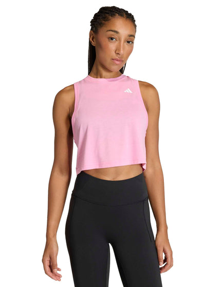 adidas Train Essentials Boxy Workout Tank Top - St Tropic Bloom/Blackimages1- The Sports Edit