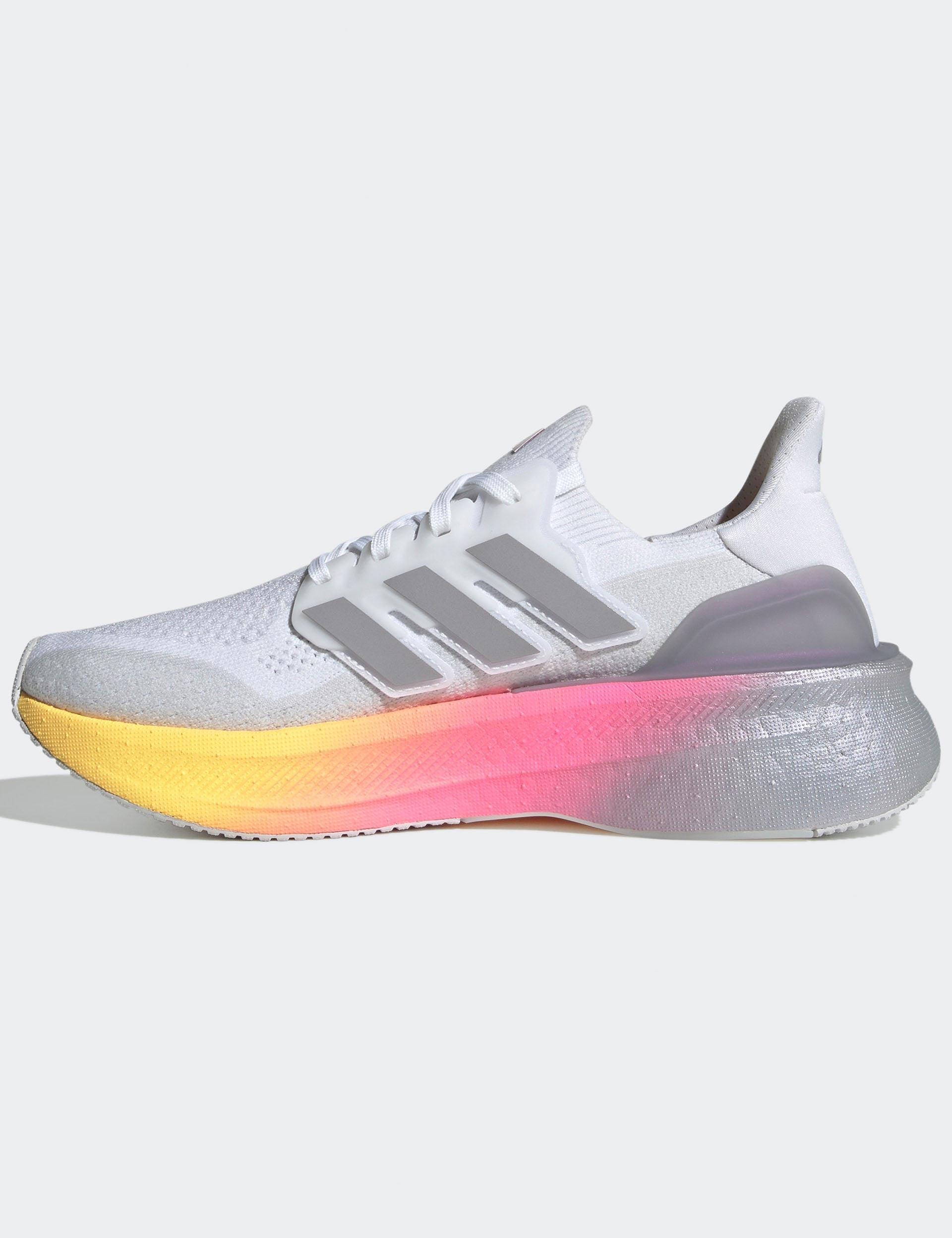 adidas Ultraboost Shoes White/Grey/Pink The Sports Edit