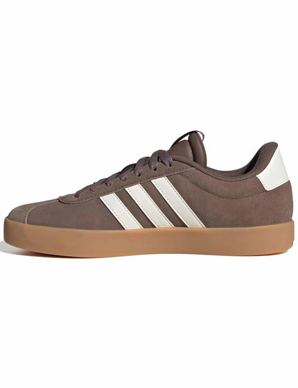 adidas VL Court 3.0 Shoes - Earth Strata/Chalk White/Gum 3images4- The Sports Edit