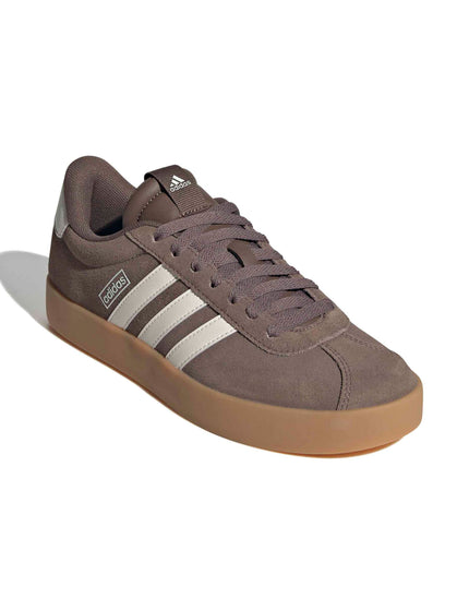adidas VL Court 3.0 Shoes - Earth Strata/Chalk White/Gum 3images2- The Sports Edit