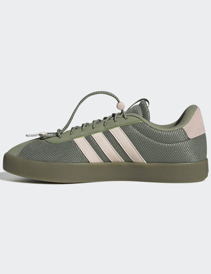 adidas VL Court 3.0 Shoes - Tent Green/Wonder Quartz/Cyber Metallicimages4- The Sports Edit