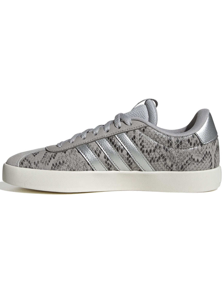 adidas VL Court Shoes Grey/Silver/White The Sports Edit