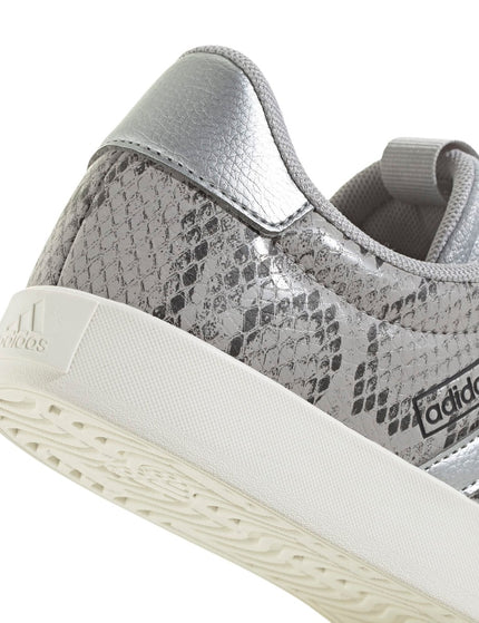 adidas VL Court 3.0 Shoes - Grey Two/Silver Metallic/Off Whiteimages8- The Sports Edit