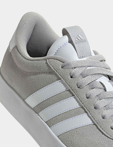 adidas VL Court 3.0 Shoes - Grey Two/Cloud White/Silver Metallicimages8- The Sports Edit