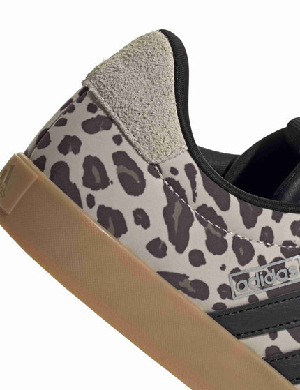 adidas VL Court 3.0 Shoes - Crystal Linen/Core Black/Khaki Siximages8- The Sports Edit