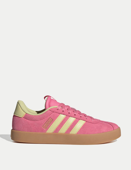 adidas VL Court 3.0 Shoes - Pink Fusion/Powder Yellow/Gold Metallicimages1- The Sports Edit