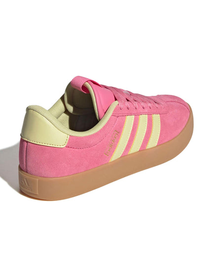 adidas VL Court 3.0 Shoes - Pink Fusion/Powder Yellow/Gold Metallicimages3- The Sports Edit