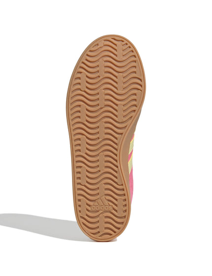 adidas VL Court 3.0 Shoes - Pink Fusion/Powder Yellow/Gold Metallicimages6- The Sports Edit