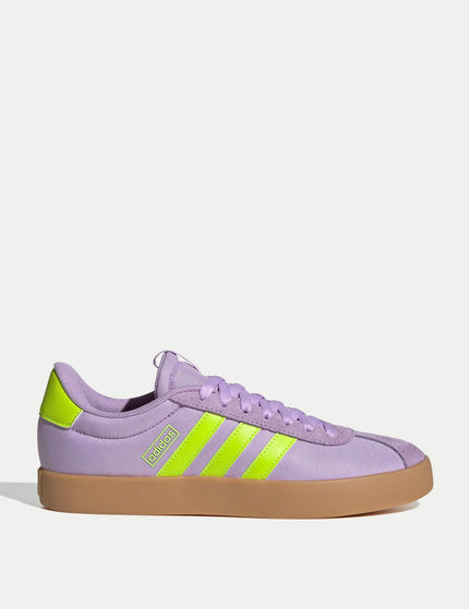 adidas VL Court 3.0 Shoes - Powder Plum/Solar Slime/Lucid Lemonimages1- The Sports Edit