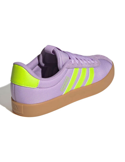 adidas VL Court 3.0 Shoes - Powder Plum/Solar Slime/Lucid Lemonimages3- The Sports Edit