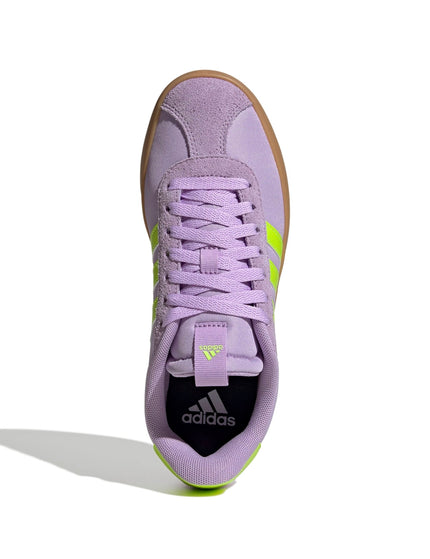 adidas VL Court 3.0 Shoes - Powder Plum/Solar Slime/Lucid Lemonimages5- The Sports Edit