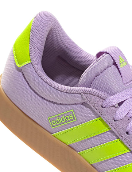 adidas VL Court 3.0 Shoes - Powder Plum/Solar Slime/Lucid Lemonimages8- The Sports Edit
