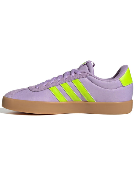 adidas VL Court 3.0 Shoes - Powder Plum/Solar Slime/Lucid Lemonimages4- The Sports Edit