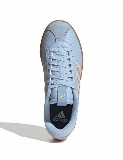 adidas VL Court 3.0 Shoes - Clear Sky/Clear Pink/Gold Metallicimages5- The Sports Edit