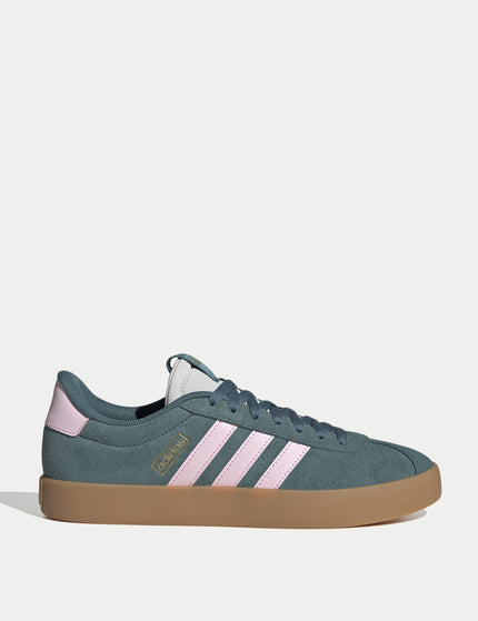 adidas VL Court 3.0 Shoes - Preloved Teal/Clear Pink/Gold Metallicimages1- The Sports Edit